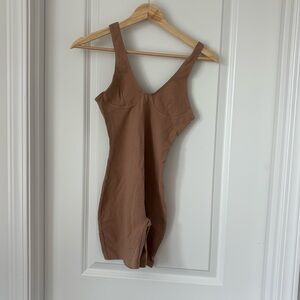 Los Angeles Apparel tan Sleeveless Romper